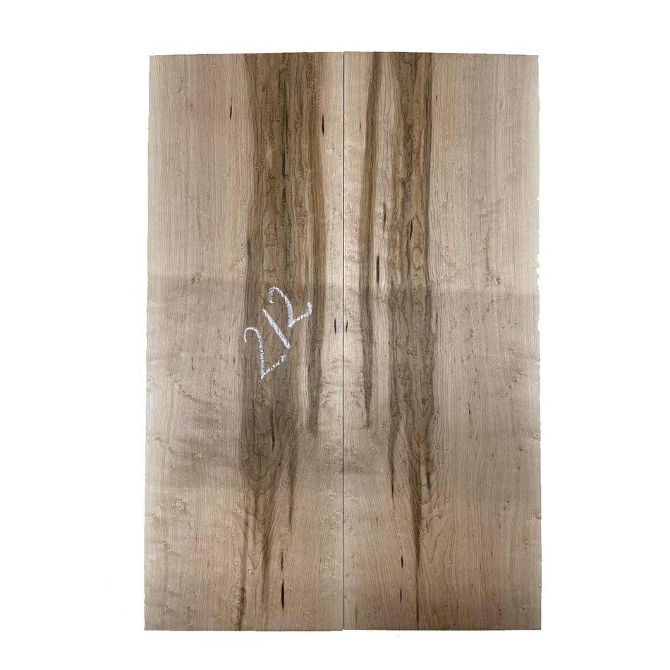 Birds Eye Maple Bookmatched Guitar Drop Tops 21"x 7-1/4"x 3/8" #212 - Exotic Wood Zone - Buy online Across USA 