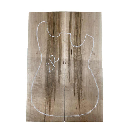 Birds Eye Maple Bookmatched Guitar Drop Tops 21"x 7-1/4"x 3/8" #212 - Exotic Wood Zone - Buy online Across USA 