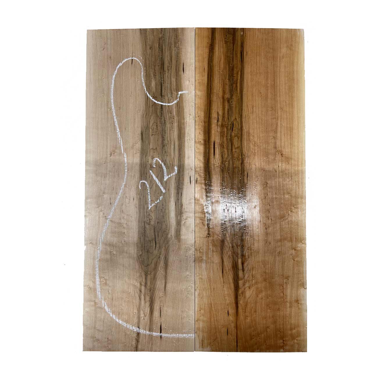 Birds Eye Maple Bookmatched Guitar Drop Tops 21"x 7-1/4"x 3/8" #212 - Exotic Wood Zone - Buy online Across USA 