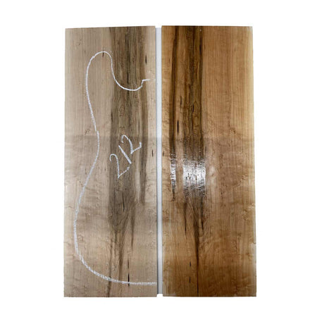 Birds Eye Maple Bookmatched Guitar Drop Tops 21"x 7-1/4"x 3/8" #212 - Exotic Wood Zone - Buy online Across USA 