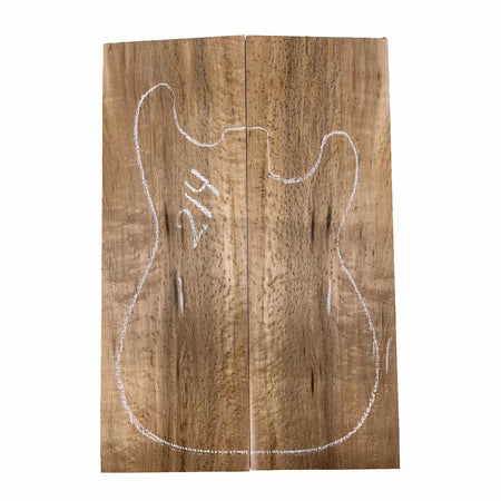 Birds Eye Maple Bookmatched Guitar Drop Tops 21"x 7-1/4"x 3/8" #214 - Exotic Wood Zone - Buy online Across USA 