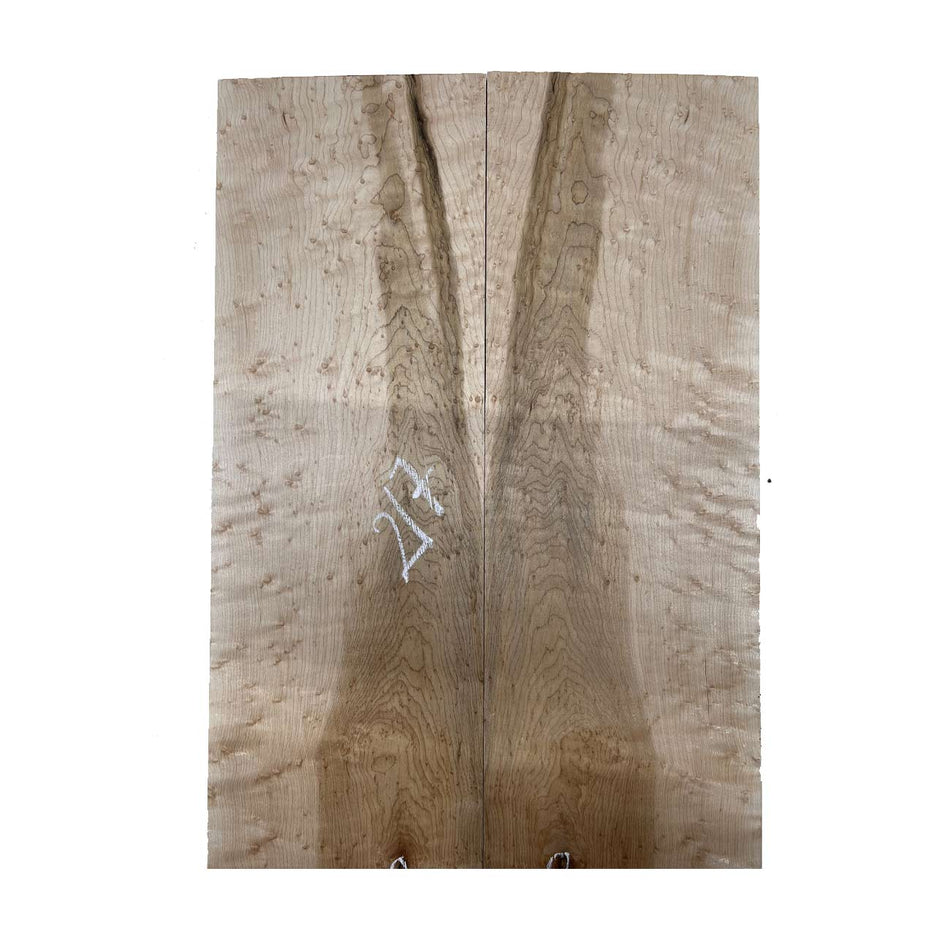 Birds Eye Maple Bookmatched Guitar Drop Tops 21"x 7-1/4"x 3/8" #217 - Exotic Wood Zone - Buy online Across USA 