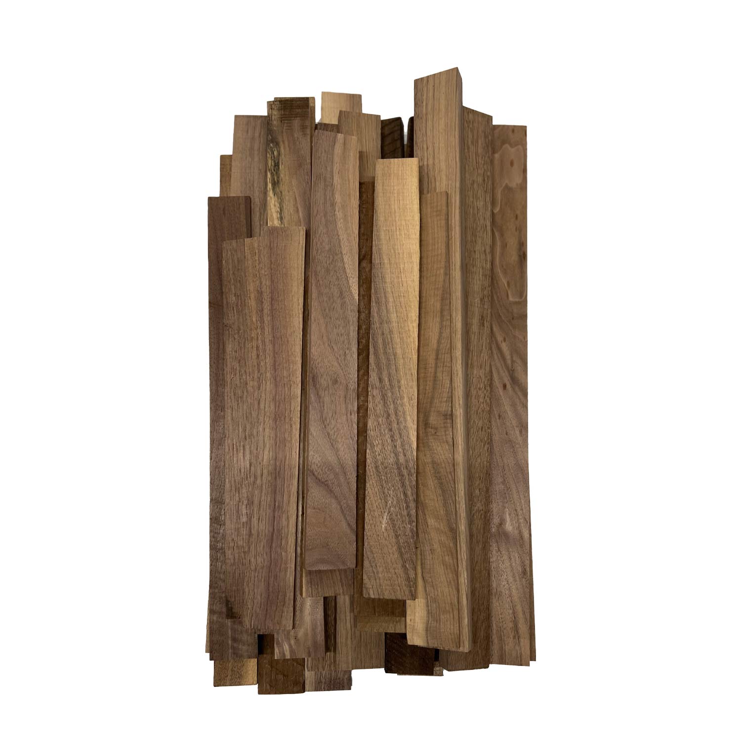 15 Pound Box of American Black Walnut Wood Cut-Offs - 1/4&quot; - 1&quot; Thick pieces - Exotic Wood Zone - Buy online Across USA 