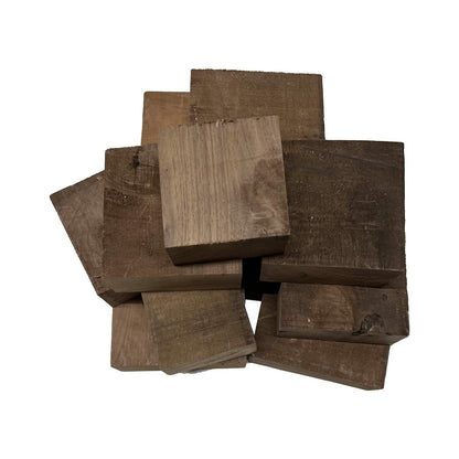 15 Pound Box of Assorted Black Walnut Bowl Wood Cut-Offs -2&quot; Thick Pcs - Exotic Wood Zone - Buy online Across USA 