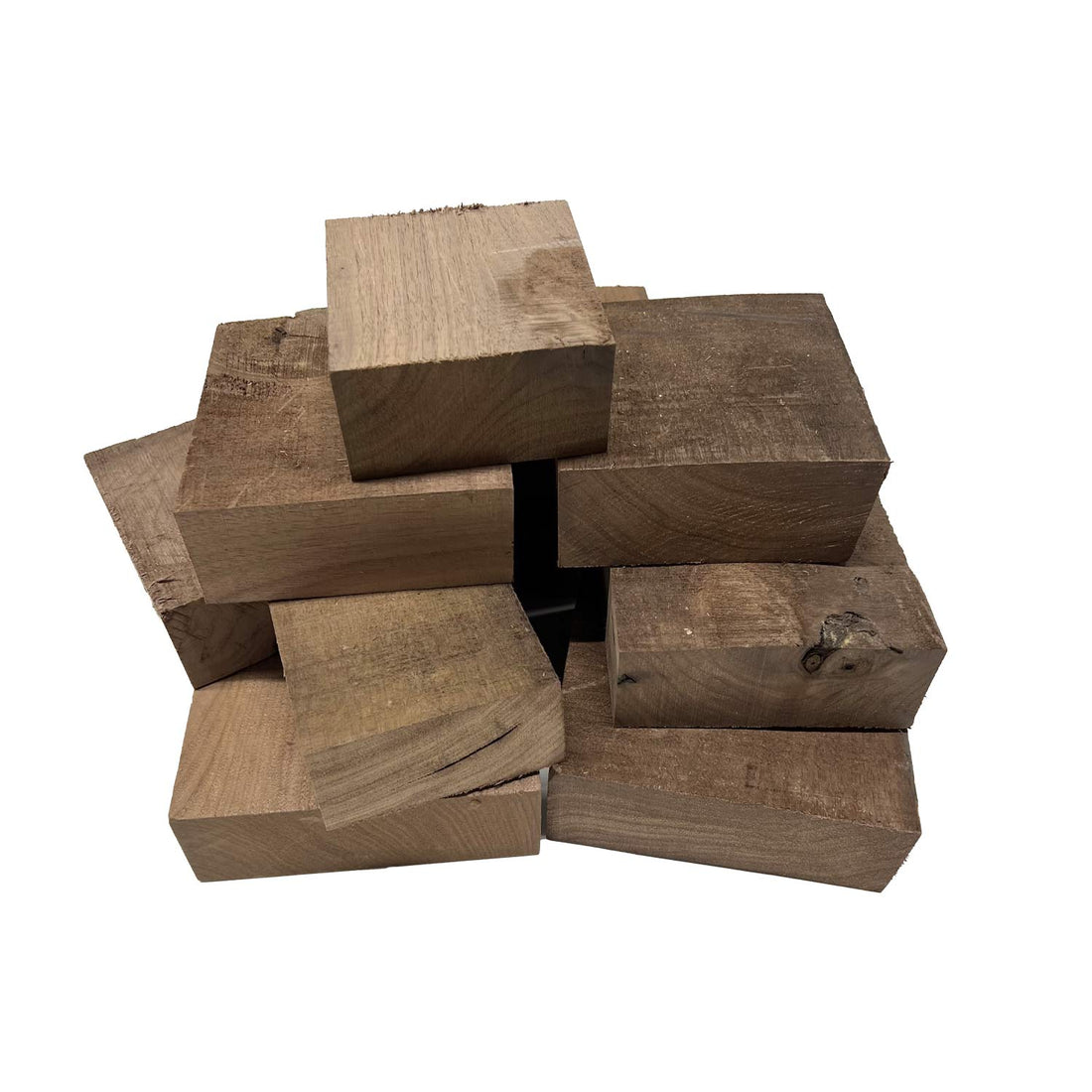 15 Pound Box of Assorted Black Walnut Bowl Wood Cut-Offs -2&quot; Thick Pcs - Exotic Wood Zone - Buy online Across USA 