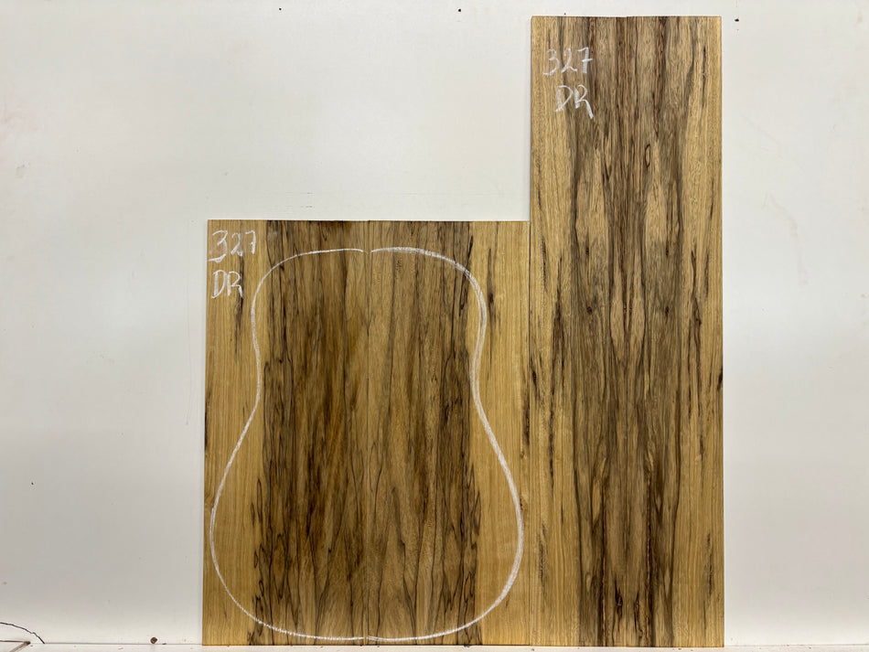 Black Limba Dreadnought Guitar Back and Side Set #327