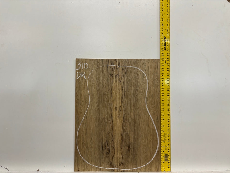 Black Limba Dreadnought Guitar Back and Side Set #310