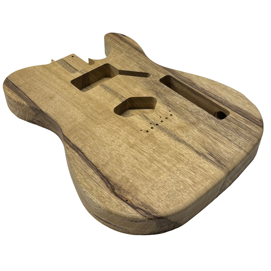 TL-Style Black Limba Unfinished Fender Guitar Body #253
