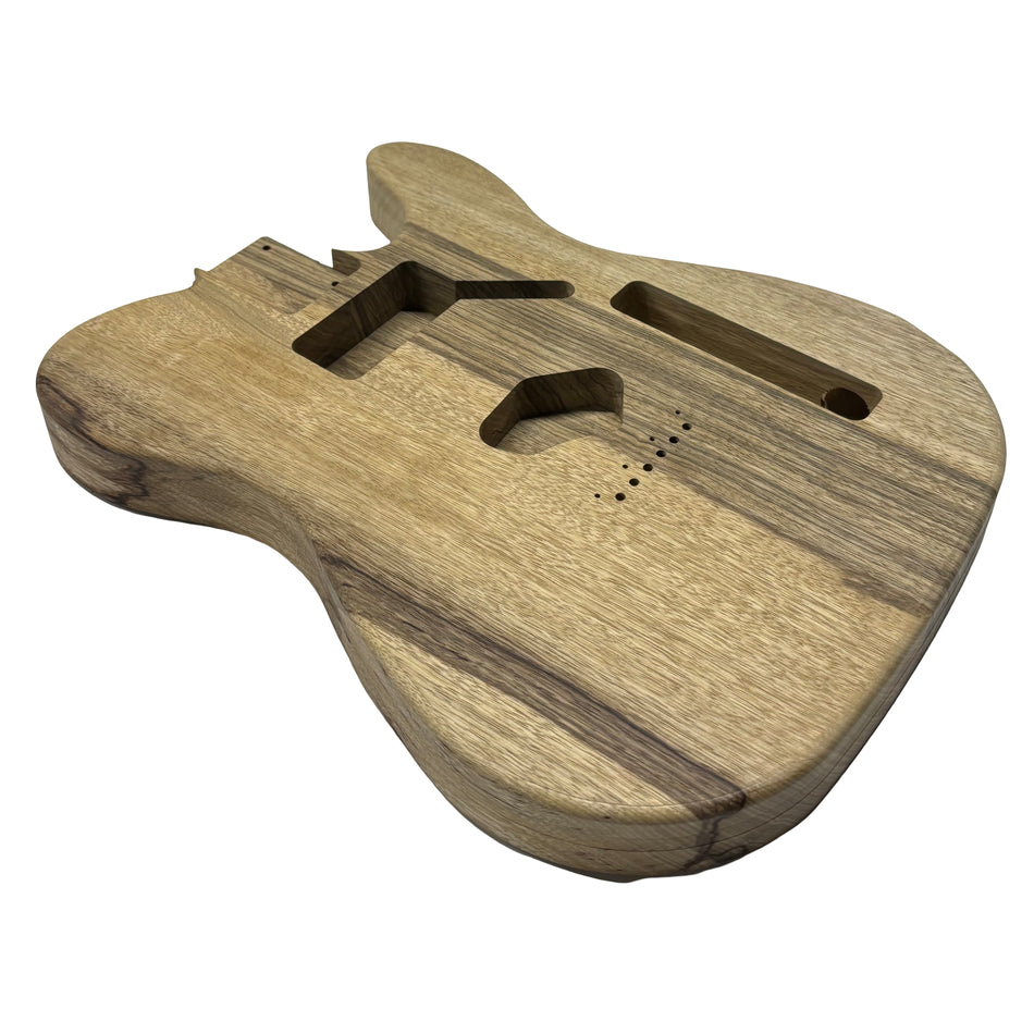 TL-Style Black Limba Unfinished Fender Guitar Body #256