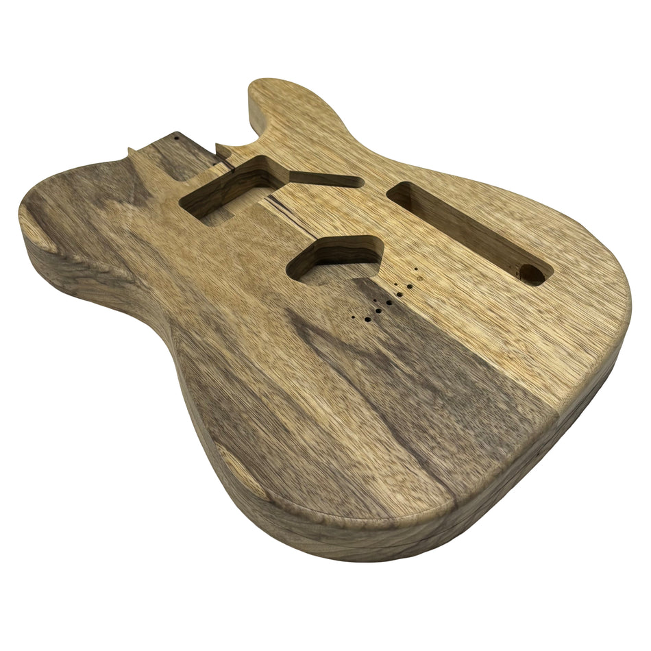 TL-Style Black Limba Unfinished Fender Guitar Body #257