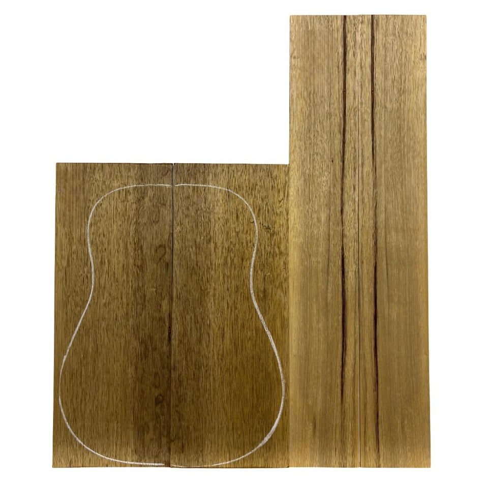 Black Limba (Korina) Acoustic Guitar Back & Sides Set
