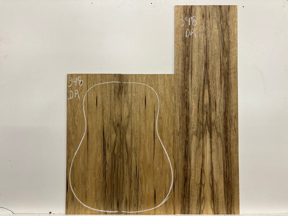 Black Limba Dreadnought Guitar Back and Side Set #348