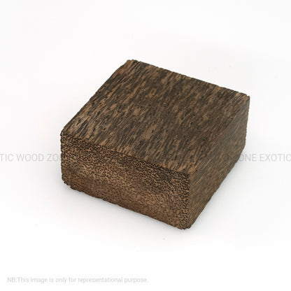Pack of 2, Black Palm Wood Bowl Blanks 4&quot; x 4&quot; x 2&quot; - Exotic Wood Zone - Buy online Across USA 