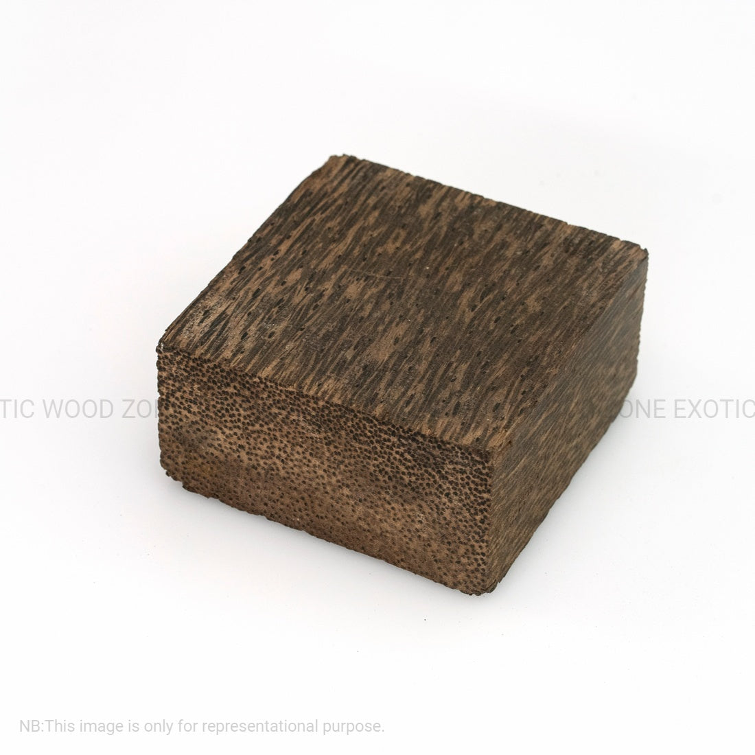 Pack of 2, Black Palm Hardwood Bowl Turning Wood Blanks 4"x4"x2" #151 - Exotic Wood Zone - Buy online Across USA 