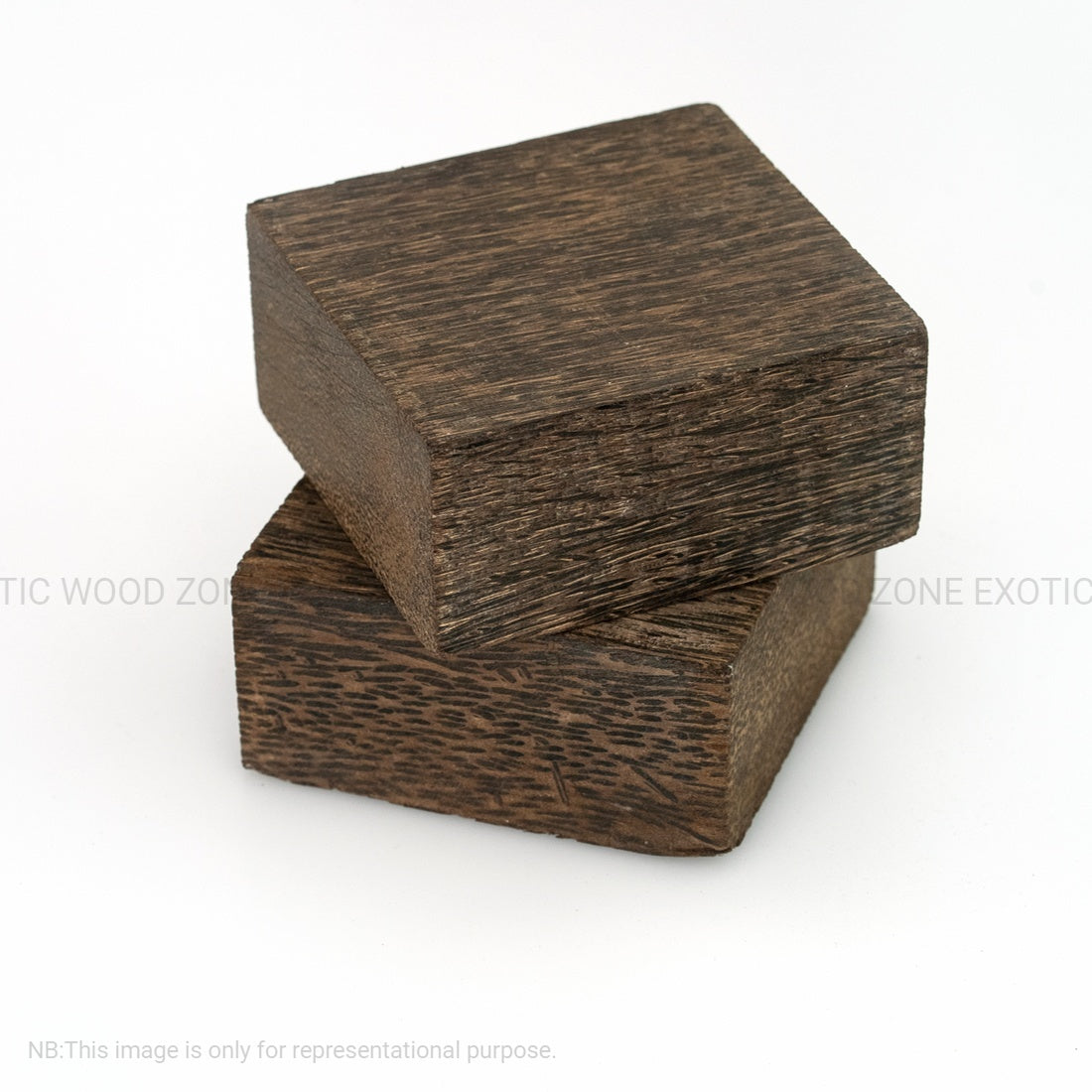 Pack of 10, Black Palm Wood Bowl Blanks 4&quot; x 4&quot; x 2&quot; - Exotic Wood Zone - Buy online Across USA 