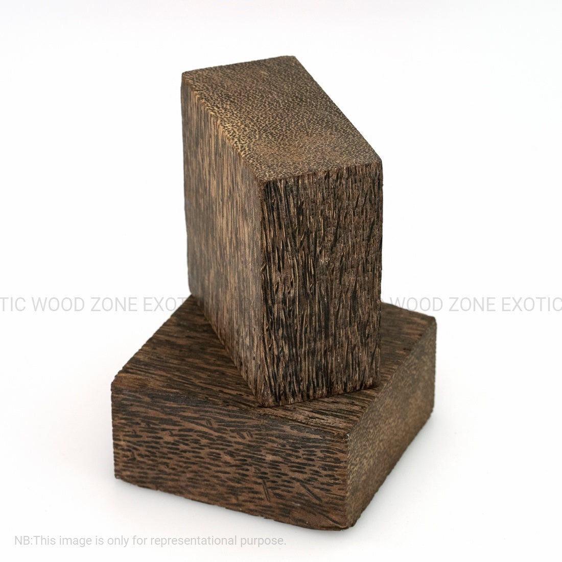 Pack Of 3, Black Palm Wood Bowl Blanks 4” x 4” x 2” - Exotic Wood Zone - Buy online Across USA 