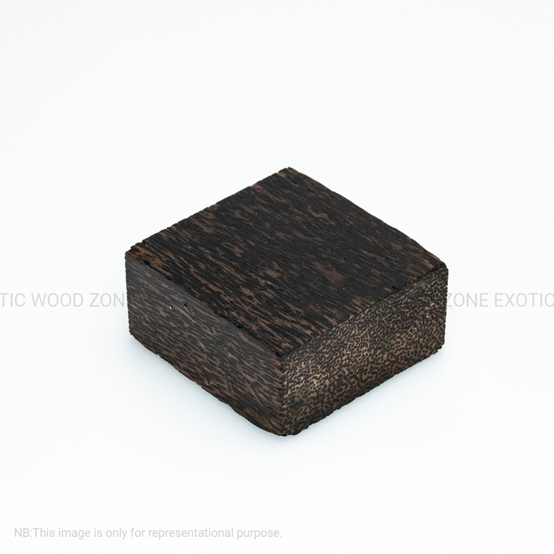 Pack of 2, Black Palm Hardwood Bowl Turning Wood Blanks 6&quot;x6&quot;x2&quot; 