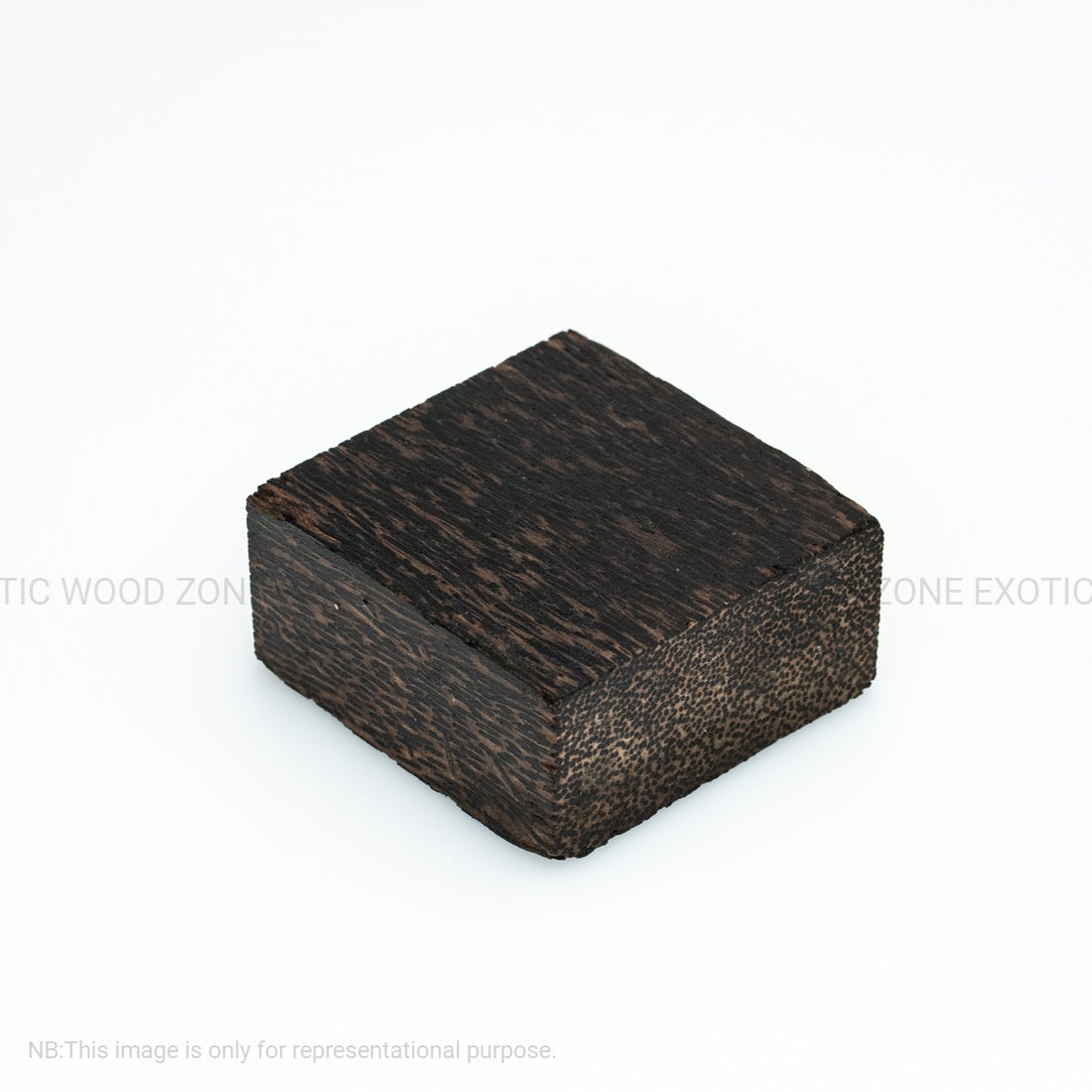 Pack Of 1, Black Palm Wood Bowl Blanks  6” x 6” x 2” - Exotic Wood Zone - Buy online Across USA 
