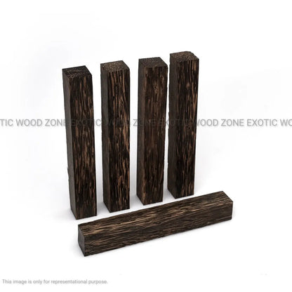 Pack Of 50, Black Palm Wood Pen Blanks 3/4&quot; x 3/4&quot; x 6&quot; - Exotic Wood Zone - Buy online Across USA 