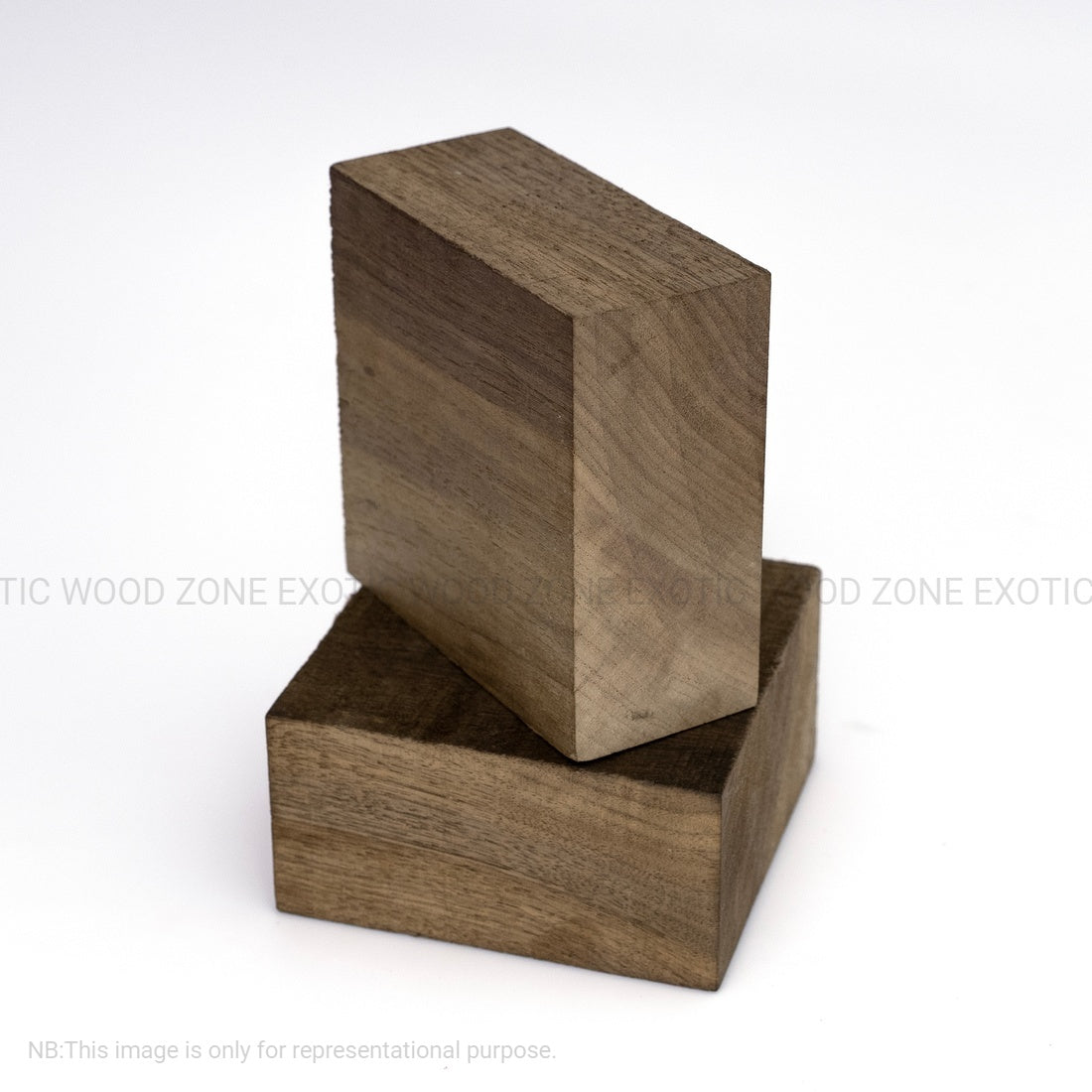 Pack of 2, American Walnut Wood Bowl Blanks 4&quot; x 4&quot; x 2&quot; - Exotic Wood Zone - Buy online Across USA 