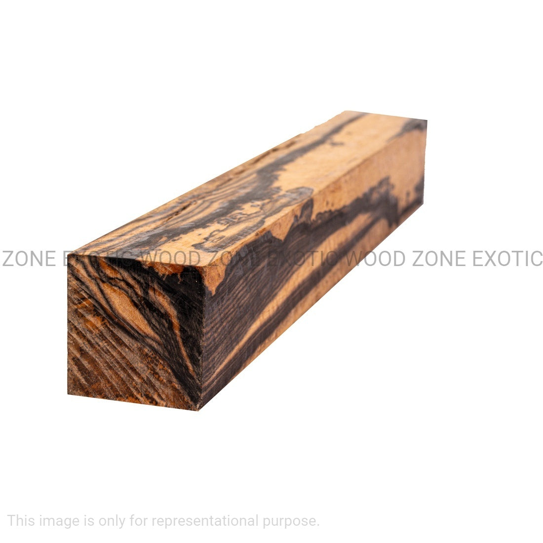 Pack of 2 Black and White Ebony Hobby Wood/ Turning Blanks 1"x 1"x 12" - Exotic Wood Zone - Buy online Across USA 