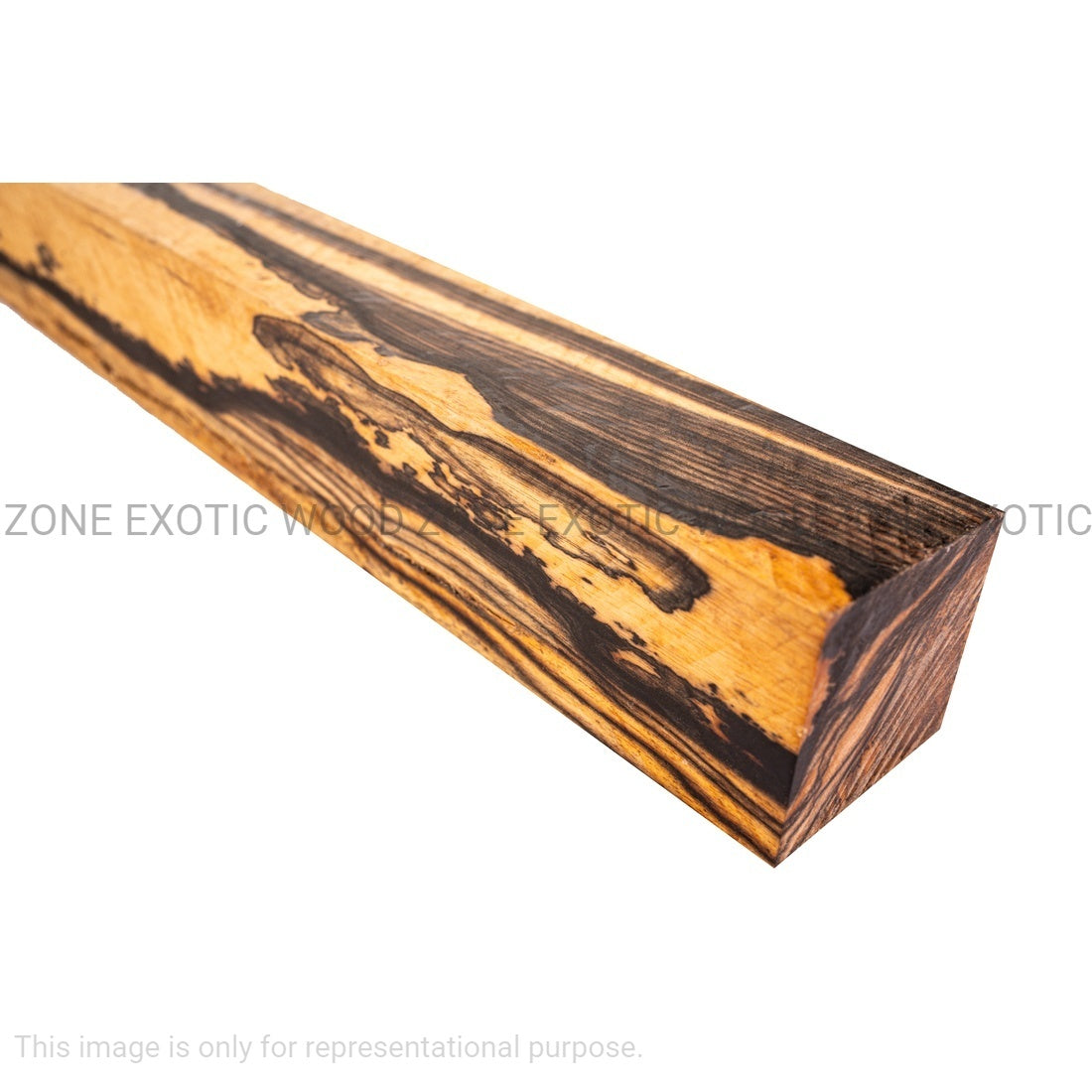 Pack of 2 Black and White Ebony Hobby Wood/ Turning Blanks 1"x 1"x 12" - Exotic Wood Zone - Buy online Across USA 