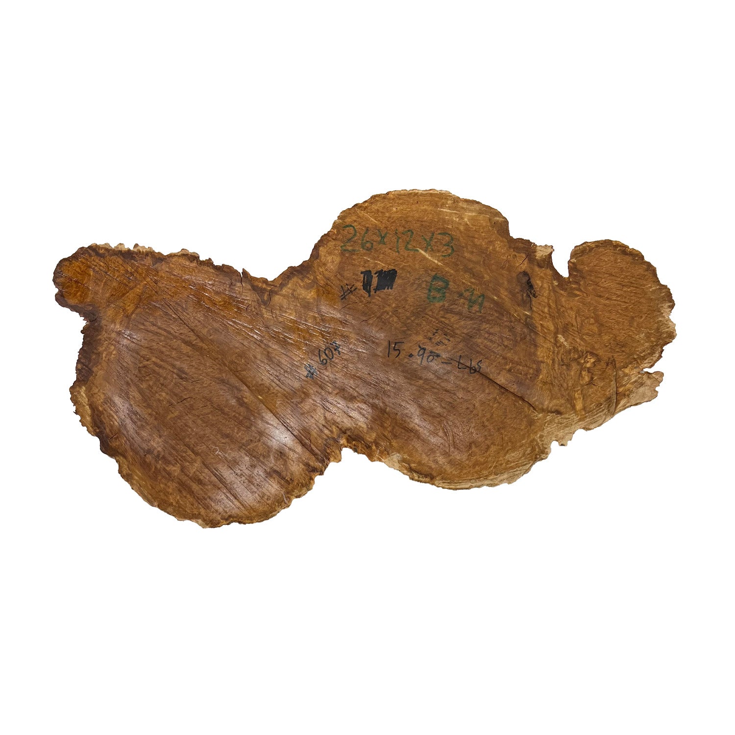 Brown Mallee Burls 26" x 12" x 3" |15.9 lbs | #607 - Exotic Wood Zone - Buy online Across USA 