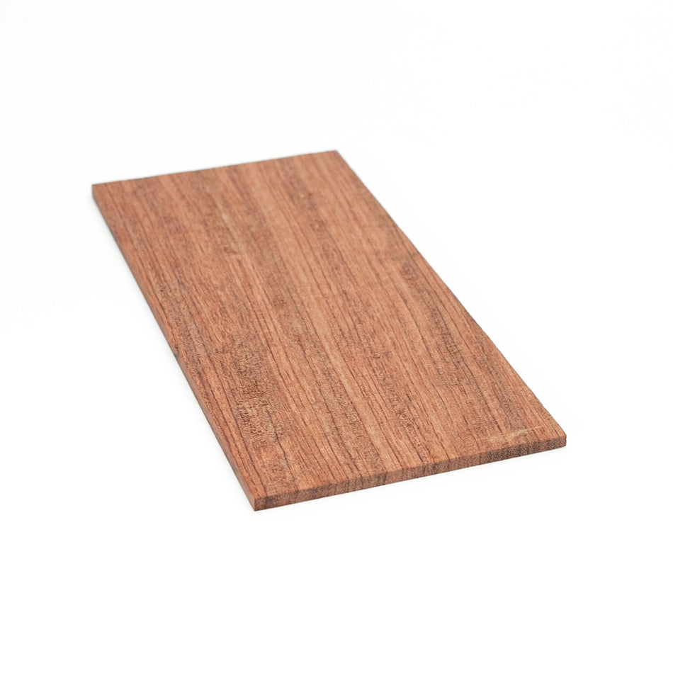 Bubinga Wood Veneer | Marquetry Inlay - 200mm x 100mm x 4mm