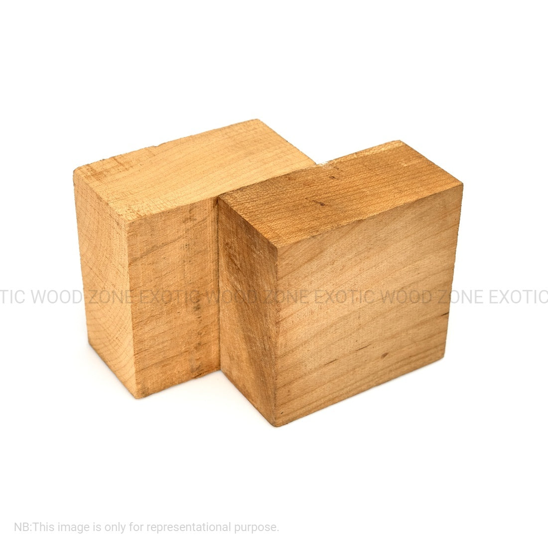 Pack Of 2, Cherry Wood Bowl Blanks 4" x 4" x 2" - Exotic Wood Zone - Buy online Across USA 