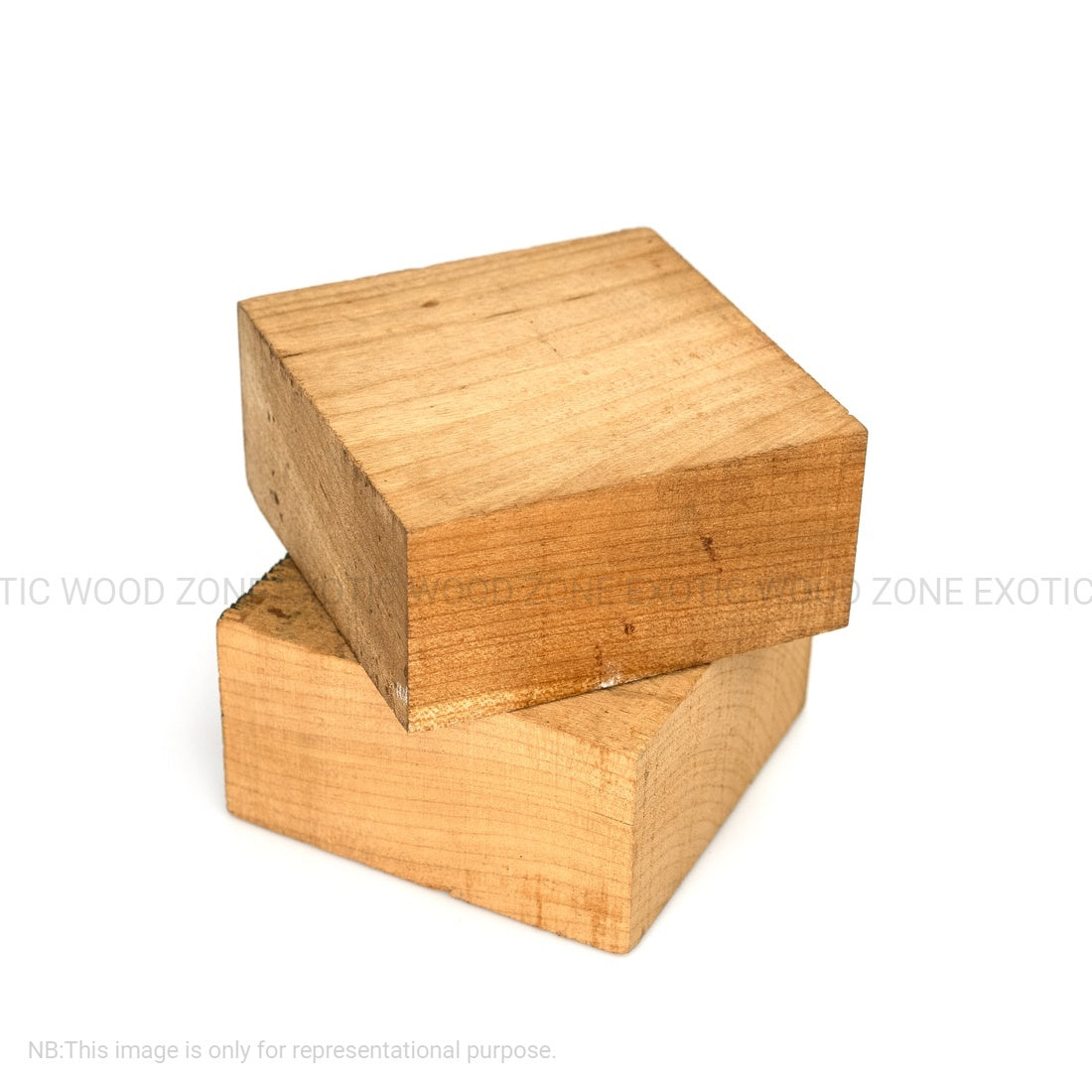 Pack Of 3, Cherry Wood Bowl Blanks 4&quot; x 4&quot; x 2&quot; - Exotic Wood Zone - Buy online Across USA 