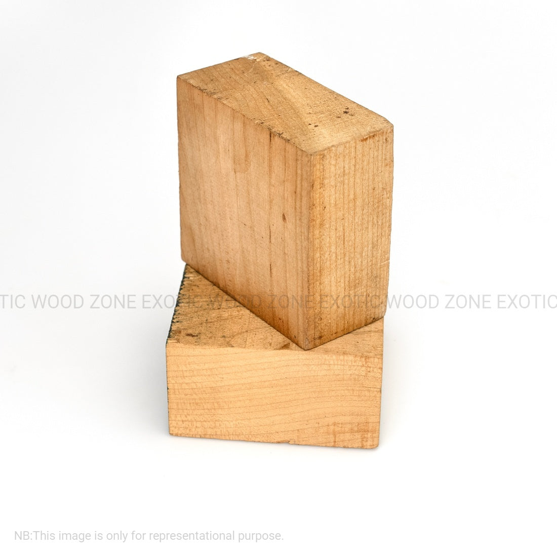 Pack Of 2, Cherry Wood Bowl Blanks 4" x 4" x 2" - Exotic Wood Zone - Buy online Across USA 