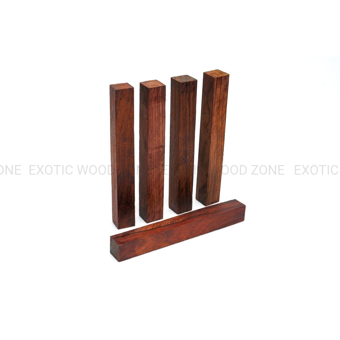 Pack of 12, Cocobolo Wood Pen Blanks 3/4&quot;x 3/4&quot;x 6&quot; - Exotic Wood Zone - Buy online Across USA 