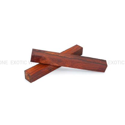 Pack of 12, Cocobolo Wood Pen Blanks 3/4&quot;x 3/4&quot;x 6&quot; - Exotic Wood Zone - Buy online Across USA 