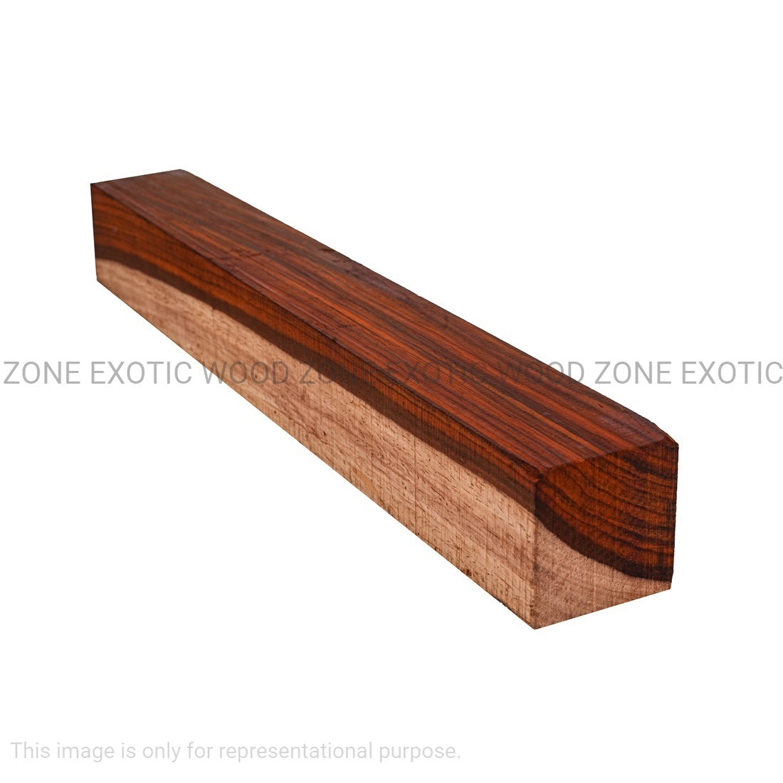 Pack of 2, Cocobolo Turning Wood Blanks 2&quot;x 2&quot;x 6&quot; - Exotic Wood Zone - Buy online Across USA 