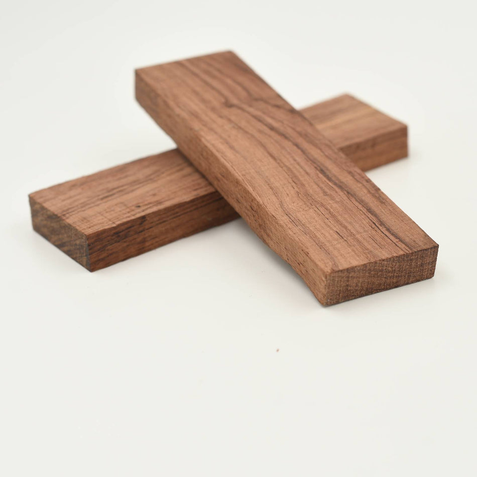 Granadillo Knife Scale Blank- 5 x 1-1/2 x 3/8 Inch- Handle Material for Knives, Tools, and Grips (Bookmatched)