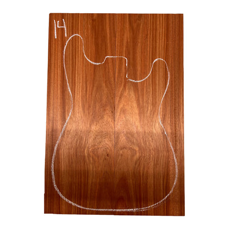 Bloodwood Guitar Drop Tops 21" x 7" x 3/8" #14 - Exotic Wood Zone - Buy online Across USA 