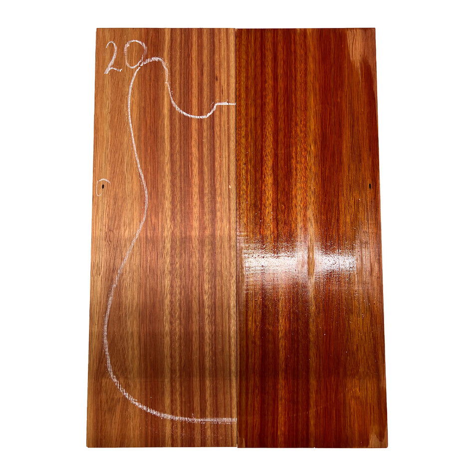 Bloodwood Guitar Drop Tops 21" x 7" x 3/8" #20 - Exotic Wood Zone - Buy online Across USA 