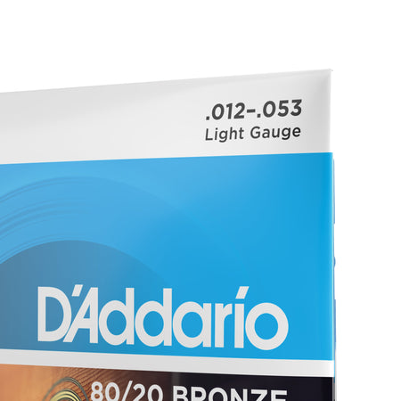 D'Addario 80/20 Bronze Wound Acoustic Guitar Strings -Light (EJ11) Exotic Wood Zone 