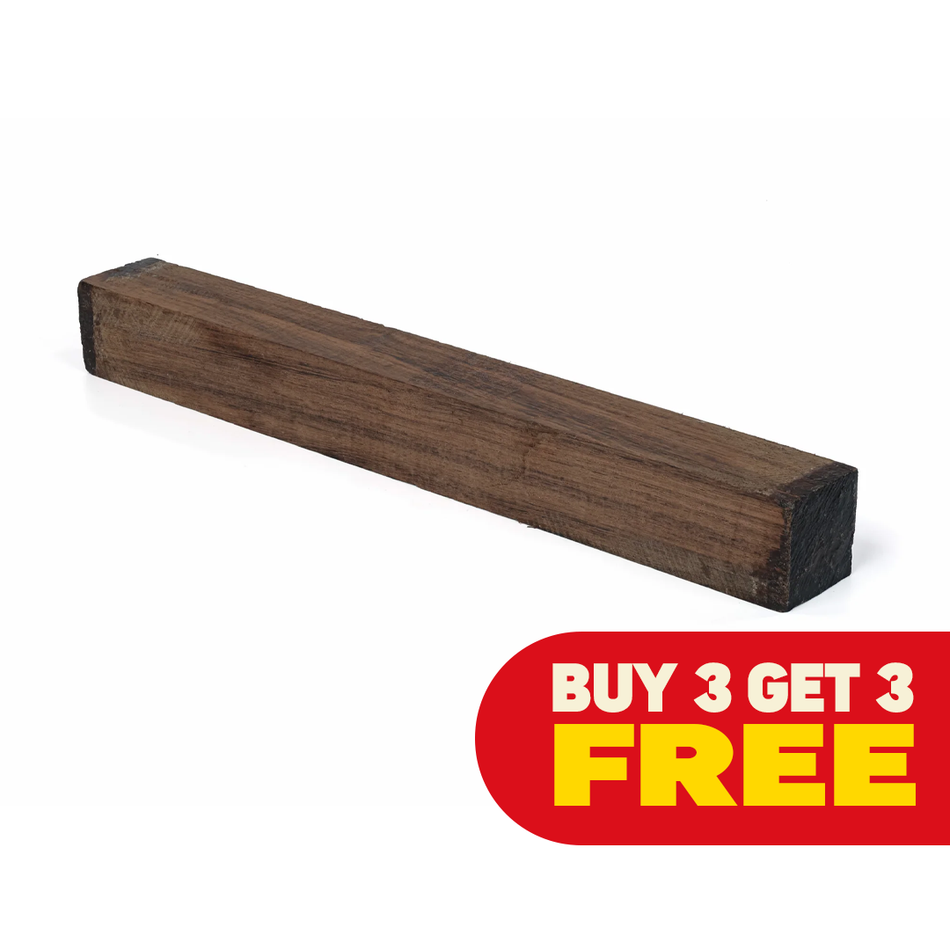 East Indian Rosewood Turning Blanks 1-1/2"x 1-1/2"x 6" (Buy 3 + Get 3 FREE)