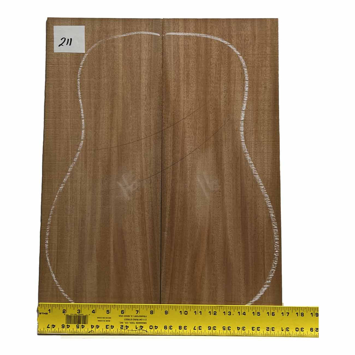 Fijian Mahogany Dreadnought Guitar Back And Side Sets #211 - Exotic Wood Zone - Buy online Across USA 