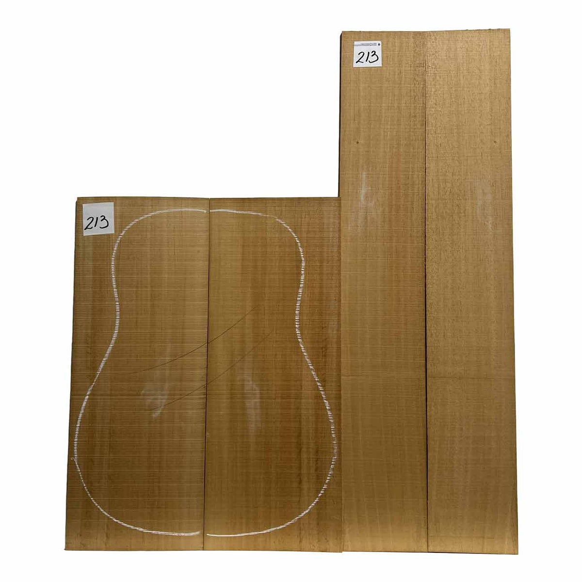 Fijian Mahogany Dreadnought Guitar Back And Side Sets #213 - Exotic Wood Zone - Buy online Across USA 