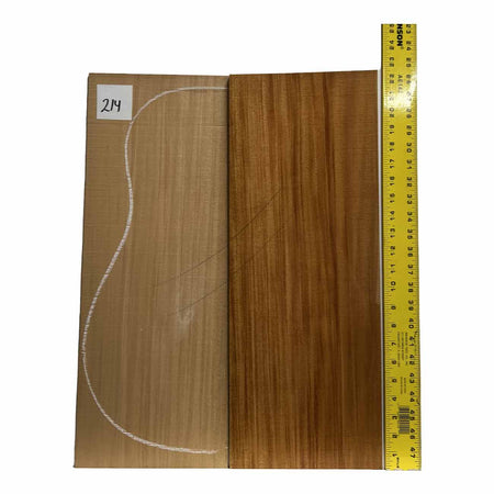 Fijian Mahogany Dreadnought Guitar Back And Side Sets #214 - Exotic Wood Zone - Buy online Across USA 