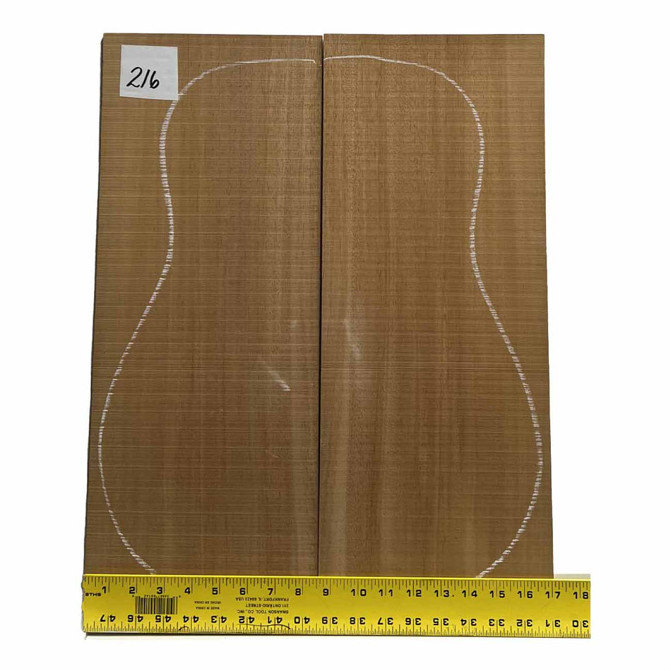 Fijian Mahogany Dreadnought Guitar Back And Side Sets #216 - Exotic Wood Zone - Buy online Across USA 