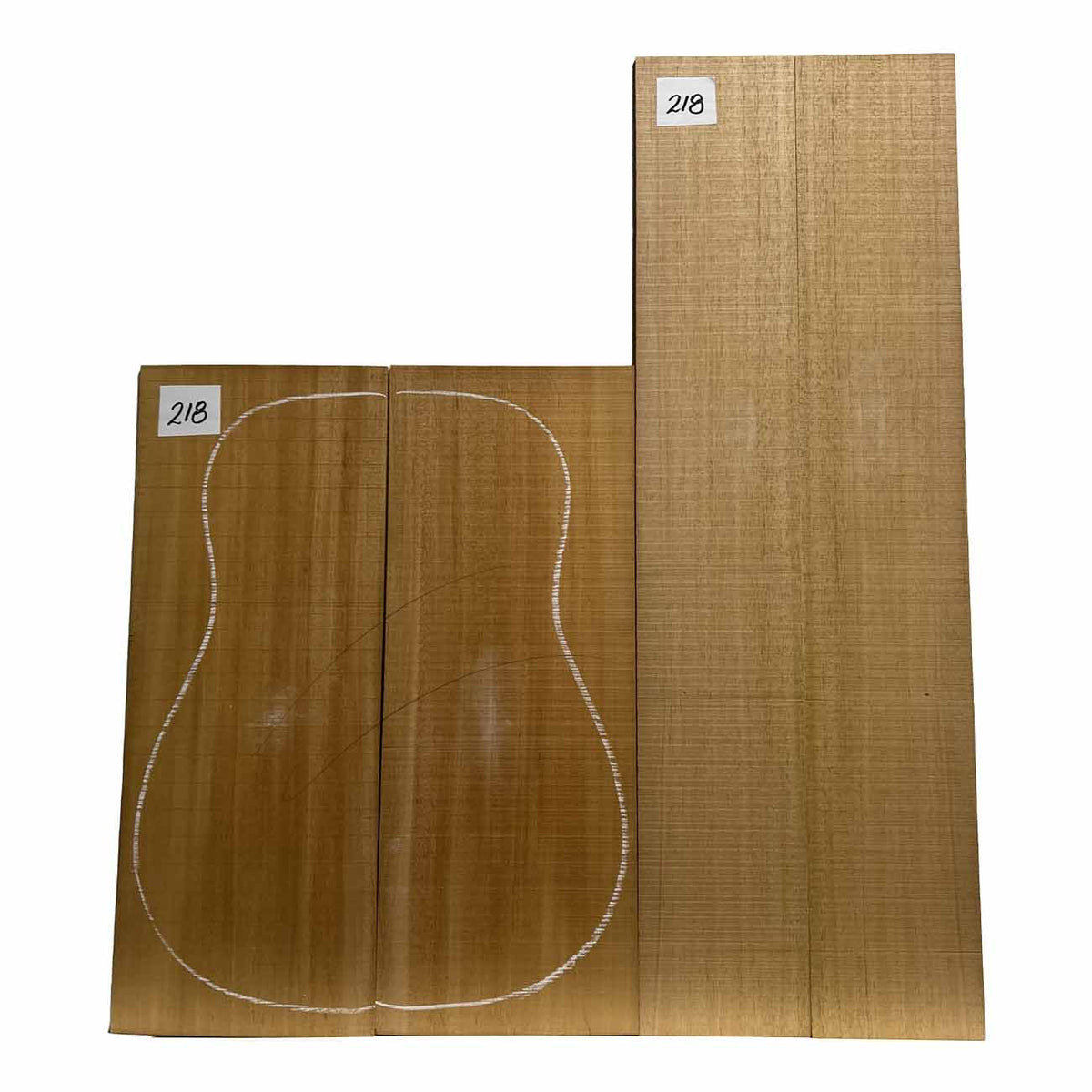 Fijian Mahogany Dreadnought Guitar Back And Side Sets #218 - Exotic Wood Zone - Buy online Across USA 