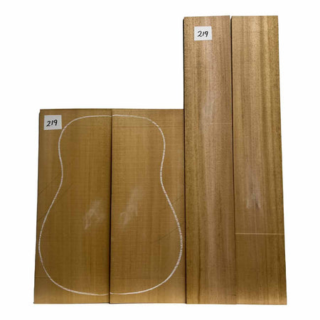 Fijian Mahogany Dreadnought Guitar Back And Side Sets #219 - Exotic Wood Zone - Buy online Across USA 