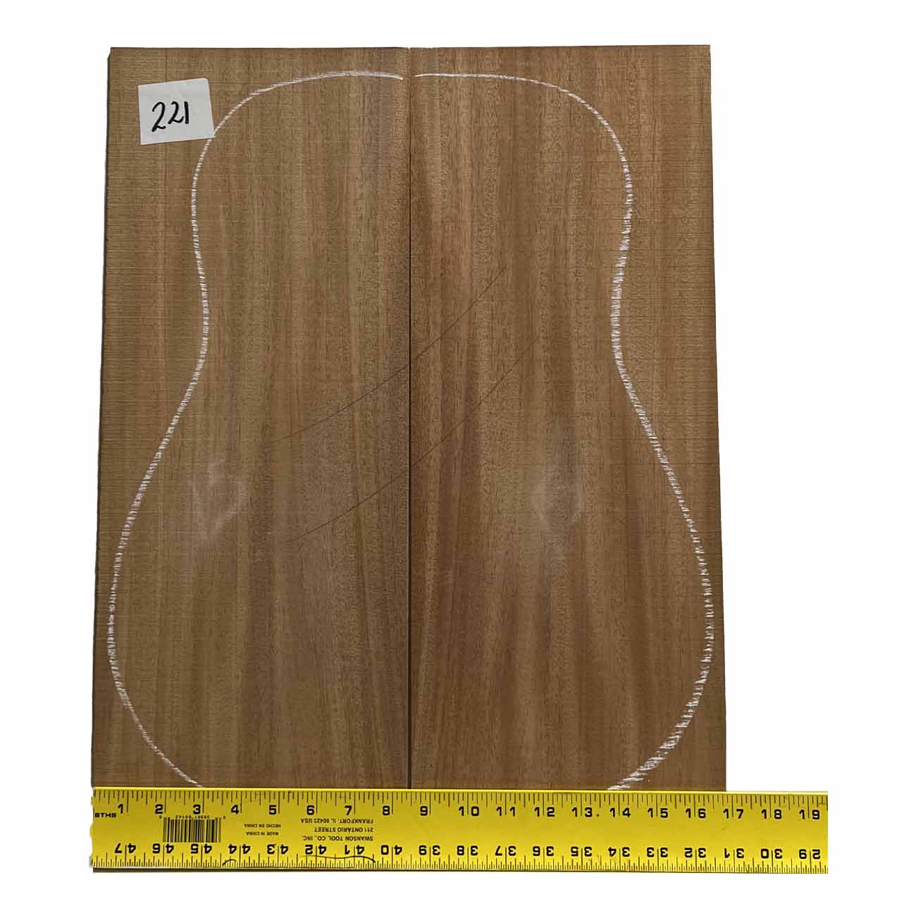 Fijian Mahogany Dreadnought Guitar Back And Side Sets #221 - Exotic Wood Zone - Buy online Across USA 