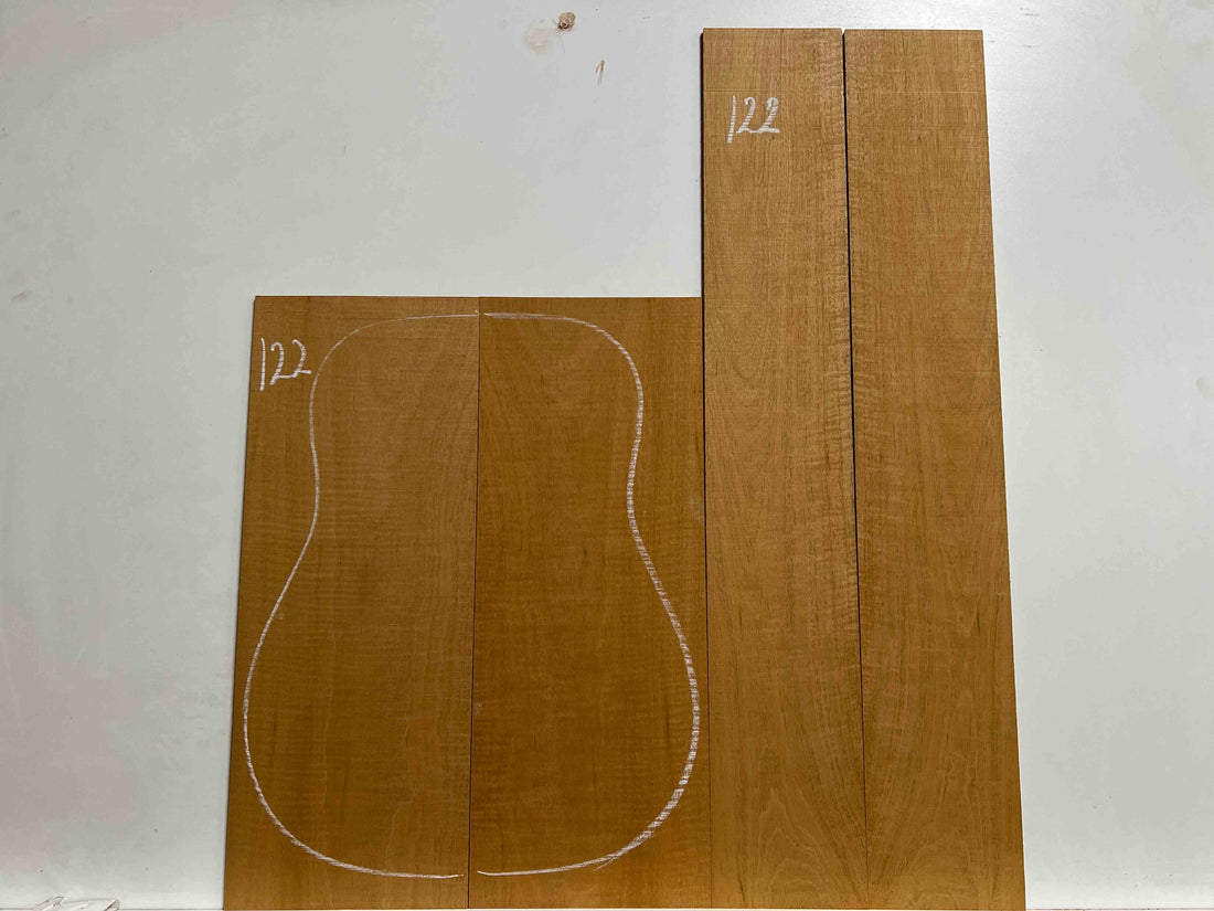 Flame Genuine Mahogany Dreadnought/Classical Guitar Back &amp; Side Set 