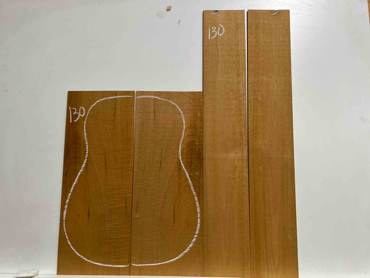 Flame Genuine Mahogany Dreadnought/Classical Guitar Back & Side Set #130 - Exotic Wood Zone - Buy online Across USA 