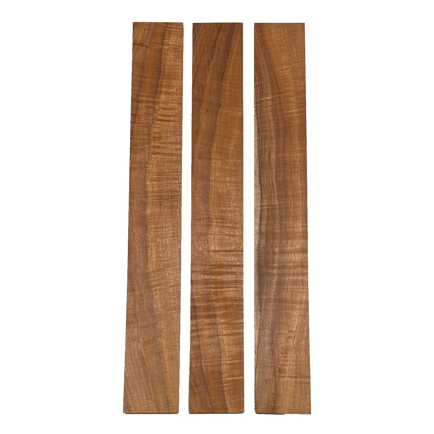 Curly Flame Hawaiian Koa Guitar Fingerboard Blanks - Exotic Wood Zone - Buy online Across USA 