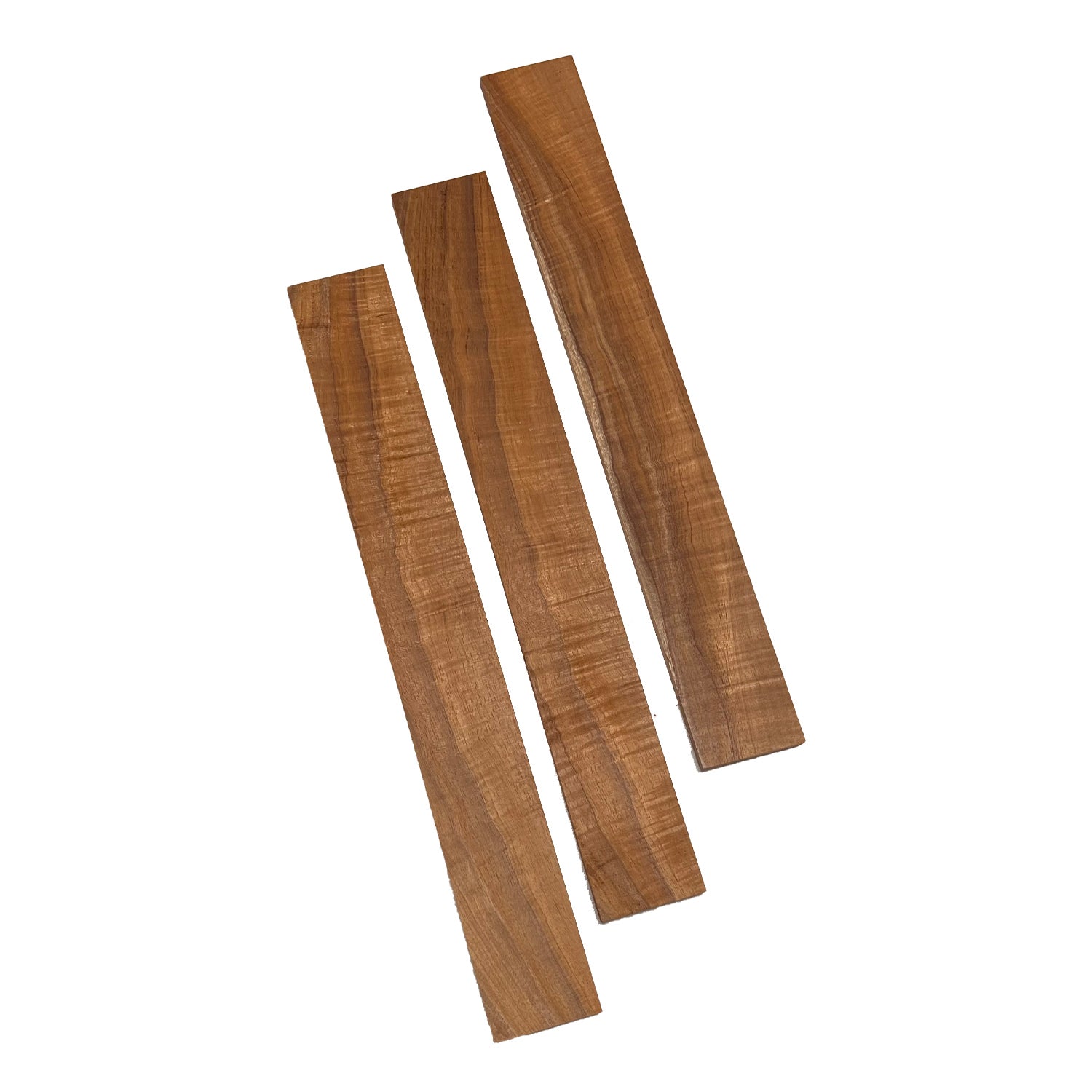 Curly Flame Hawaiian Koa Guitar Fingerboard Blanks - Exotic Wood Zone - Buy online Across USA 